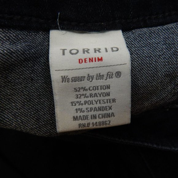Torrid Womens High Rise Jeggings Dark Wash Stretch Size 16R - Picture 10 of 11